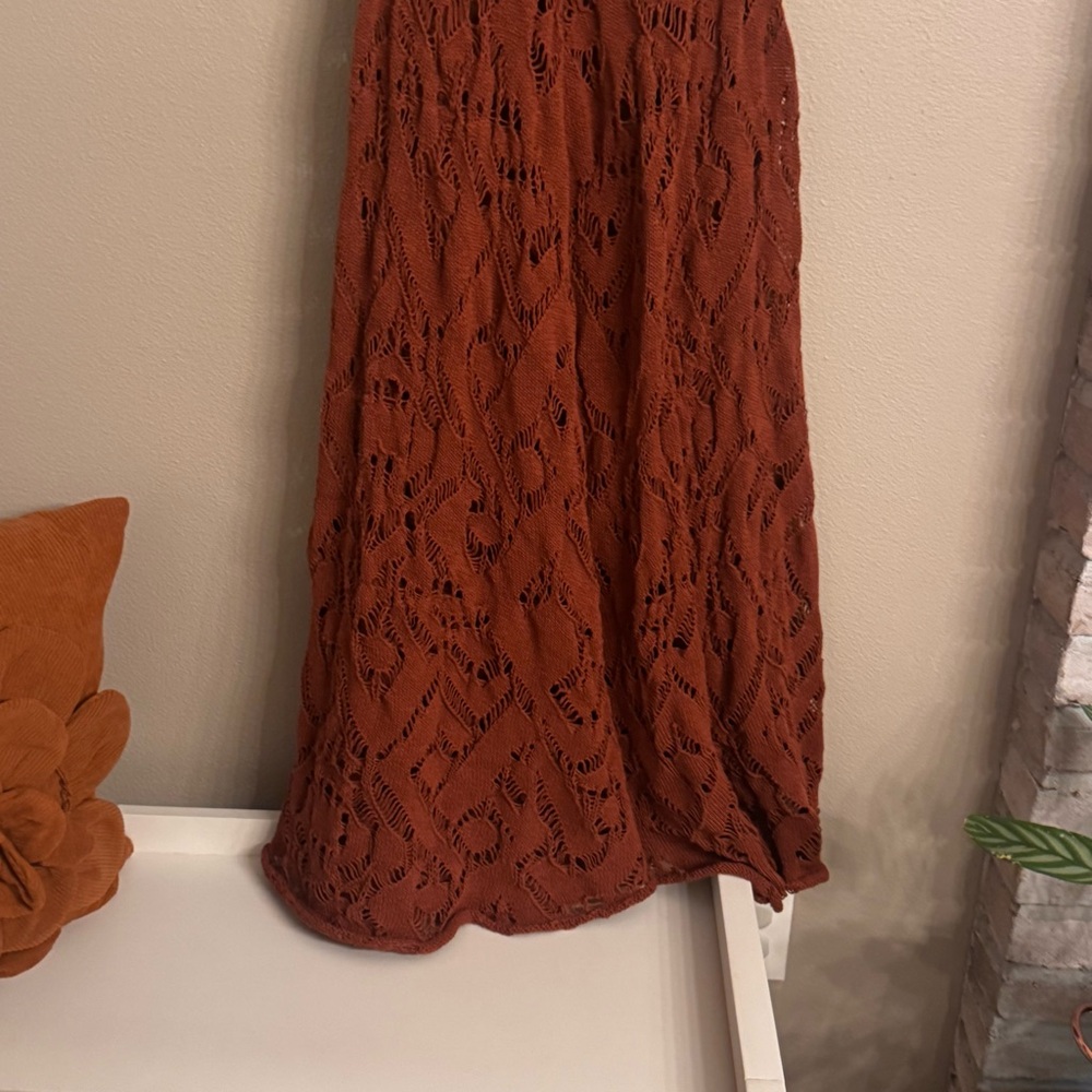 FREE PEOPLE Bianca‎ Fauxchet Crochet Coverup Dress - Picture 4 of 7